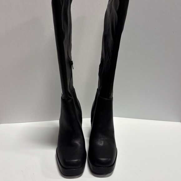 Steve Madden Women’s Kreo Platform Black Boots, Size 10 M - Picture 3 of 6